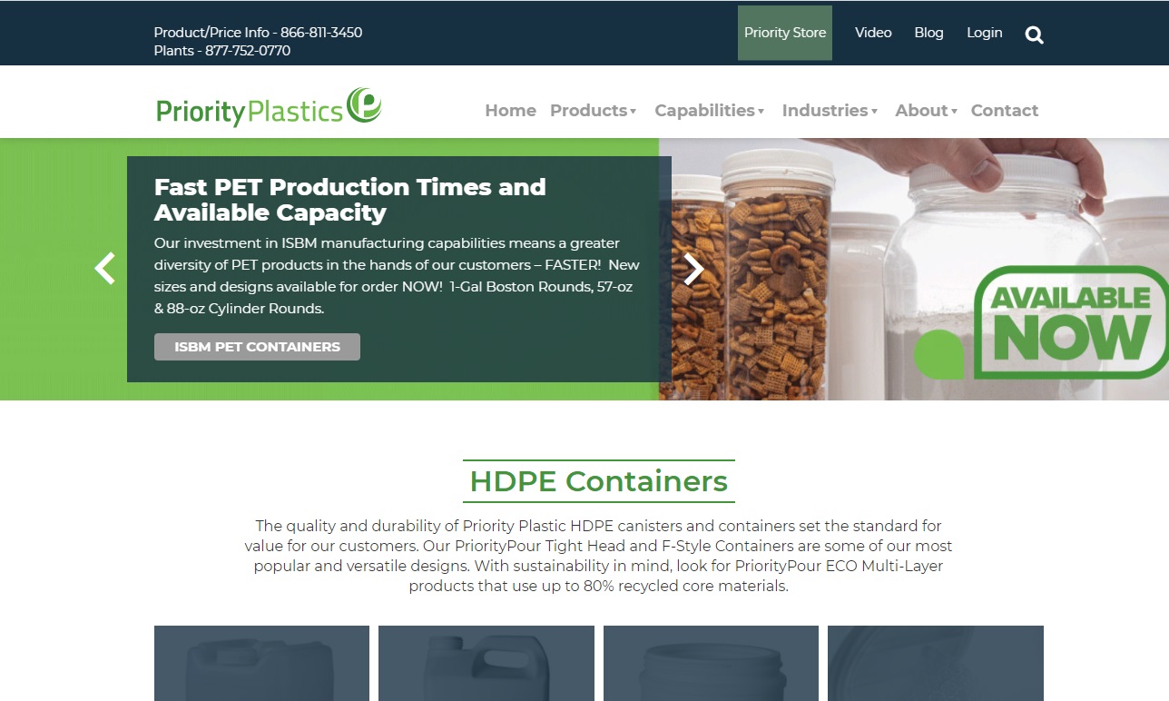 PET Containers - Priority Plastics